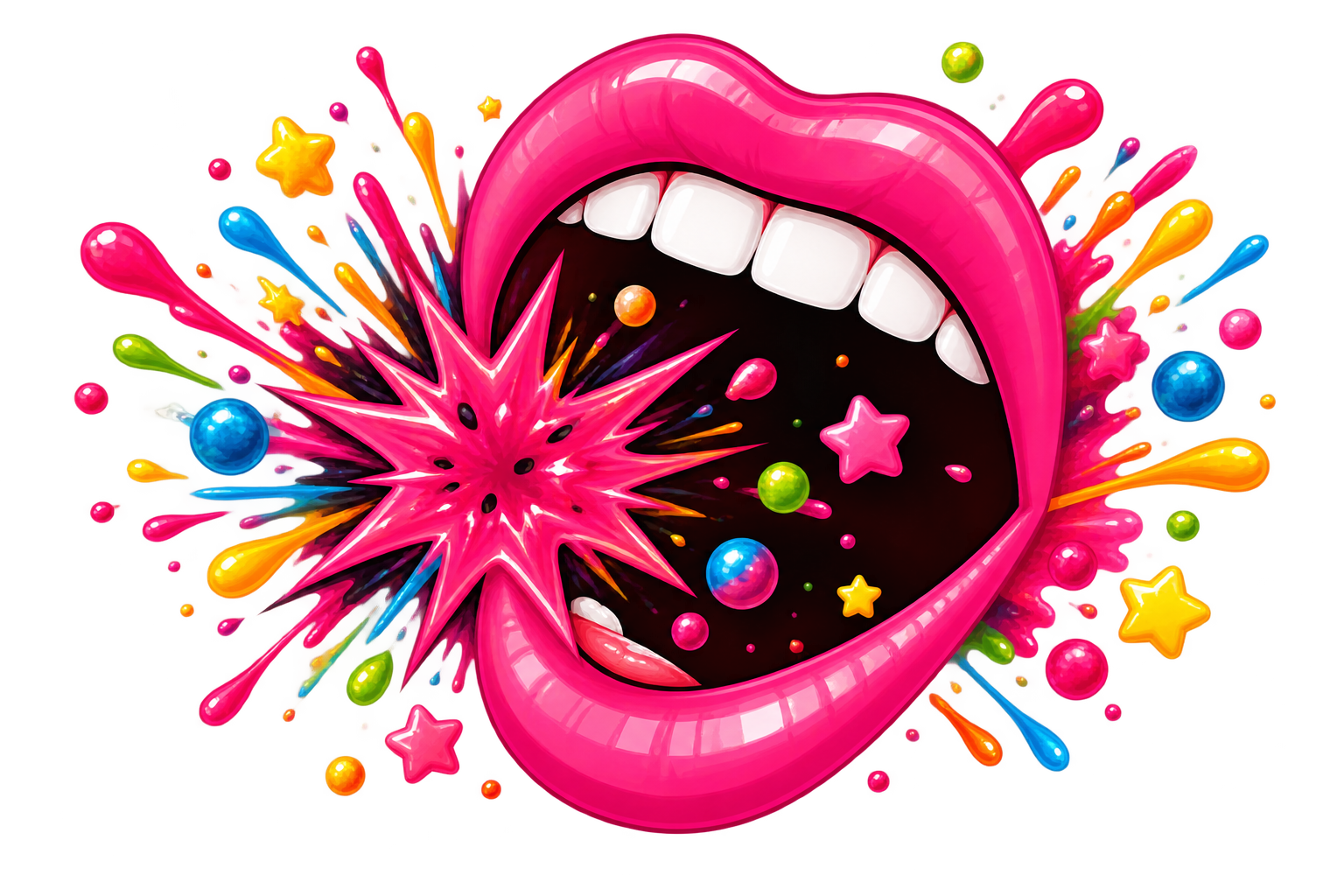 Popping candy graphic